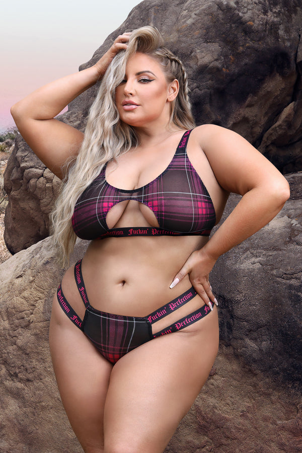 Fuckin' Perfection Cutout Bralette & Panty