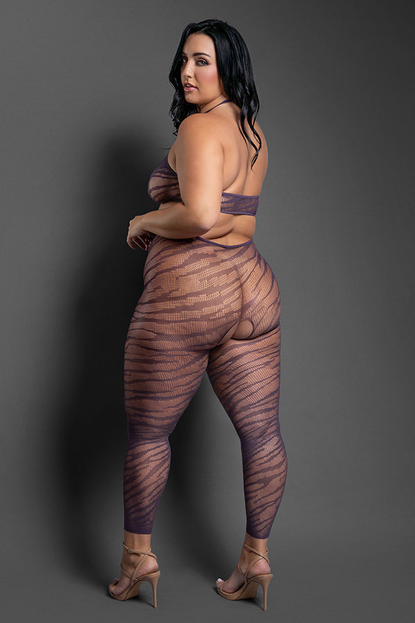 Set Me Free Footless Open Crotch Bodystocking