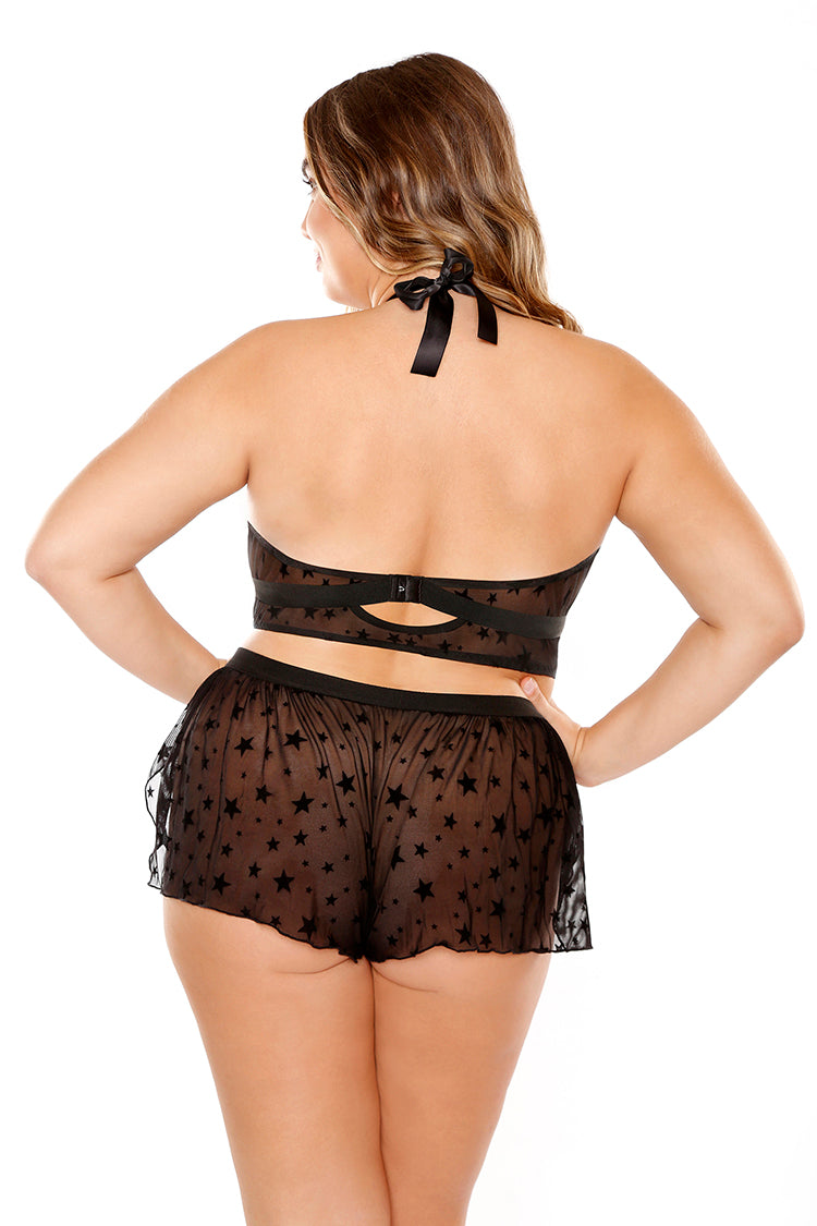 Nova Star Print Halter Top and Matching Shortie