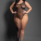 Killin' It Asymmetrical Footless Bodystocking