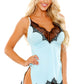 Elise Lace Trim Chemise with Cinched Ties & Panty