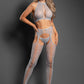 Most Wanted 3pc Gartered Stockings Set