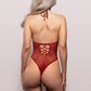 Just Kissed Plunge Halter Teddy