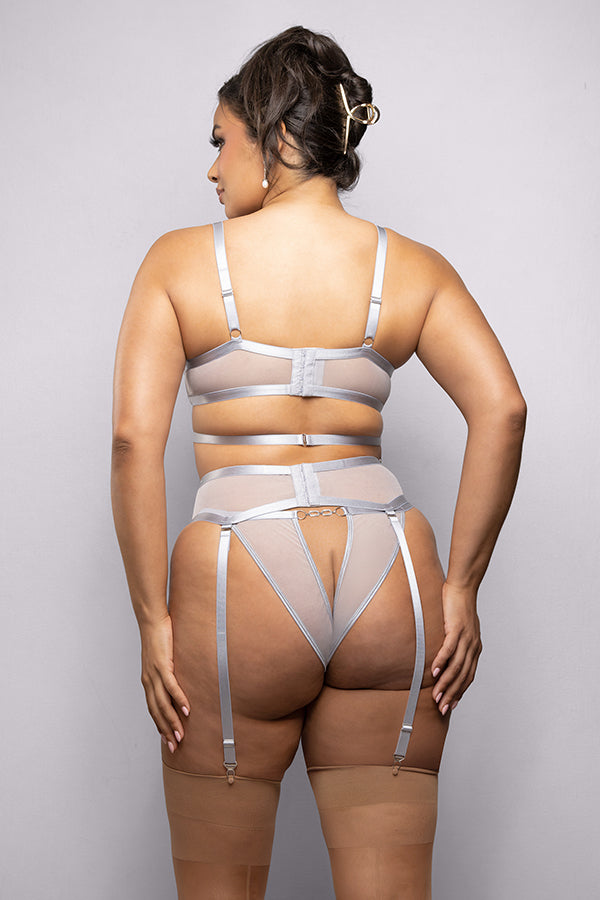 Diamond Bra, Garter Belt & Panty