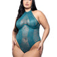 Kasmira Lace Halter Teddy