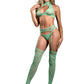 Heart Of Glass 3pc Gartered Stockings Set