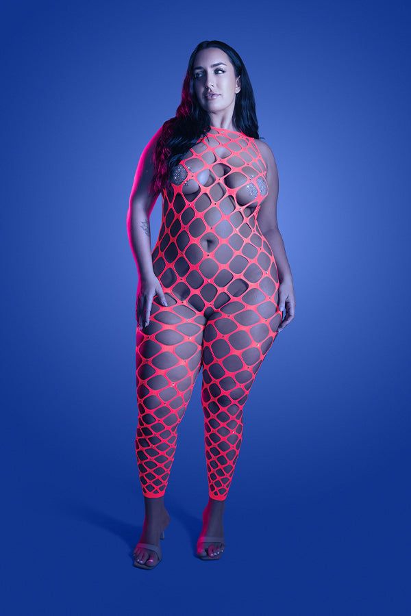 Want It All Reversible Rhinestone Bodystocking & Pasties