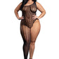 Killin' It Asymmetrical Footless Bodystocking