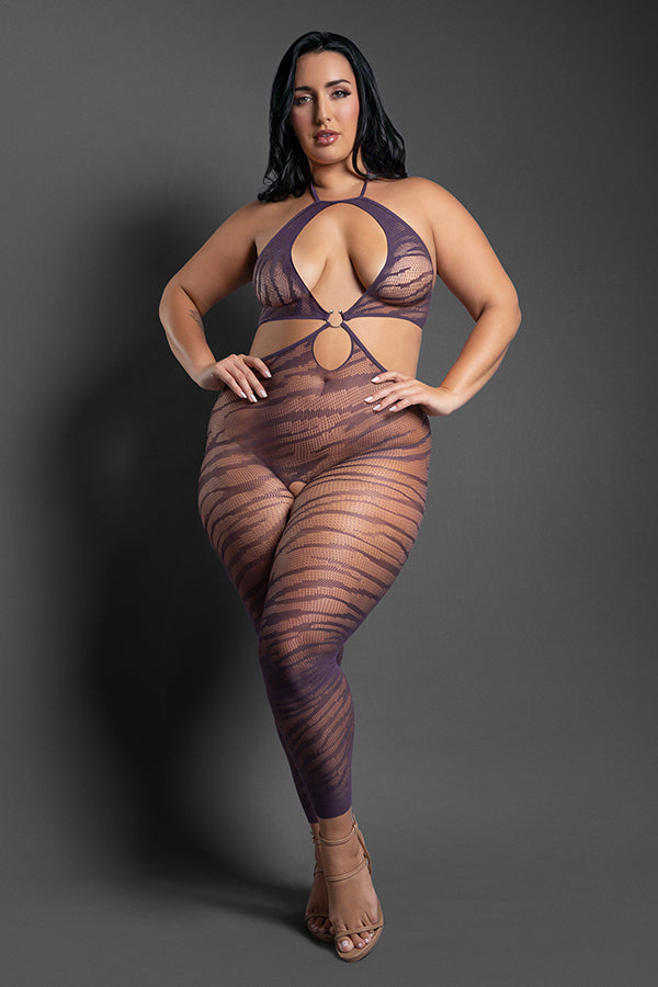 Set Me Free Footless Open Crotch Bodystocking