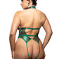 Emerald Open Halter Teddy
