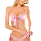 Girl Like You Satin Tie Front Top & Panty