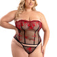 Embroidered Corset & G-string Queen
