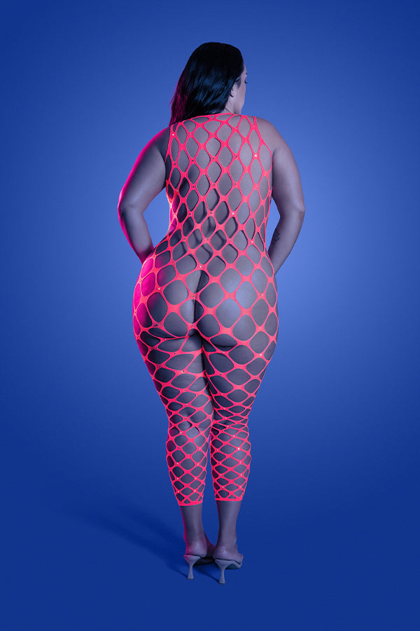 Want It All Reversible Rhinestone Bodystocking & Pasties