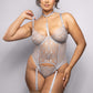 Diamond Gartered Bustier & Panty