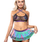 Ready, Let's Glow! 4pc Cheerleader Costume Set Queen