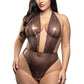 Crotchless Pearl Plunge Teddy