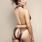 Halter Top & Crotchless Pearl Panty