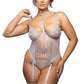 Diamond Gartered Bustier & Panty