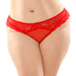 Cassia Crotchless Lace & Mesh Panty