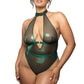 Emerald Open Halter Teddy