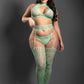 Heart Of Glass 3pc Gartered Stockings Set