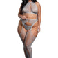 Most Wanted 3pc Gartered Stockings Set