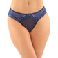 Cassia Crotchless Lace & Mesh Panty