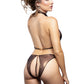 Halter Top & Crotchless Pearl Panty