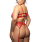 Ruby Bra, Garter Belt & Panty
